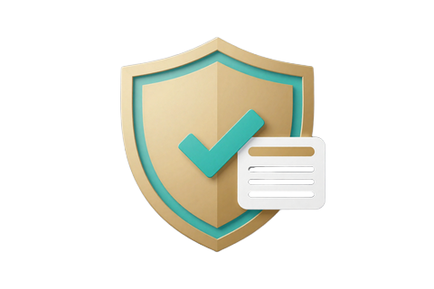 Ausweis-Verifizierung mit Schild und H&auml;kchen, KYC bei OnlySpins Casino vor der Auszahlung
